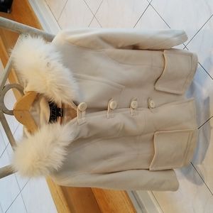 Izzi Collections Wool Fox Hooded jacket Vintage